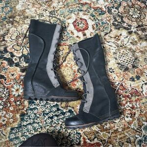 Sorel cat the great lace up wedge boots